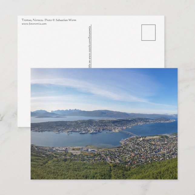 Tromsø Norge Vykort (Fram/baksida)