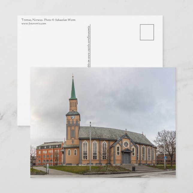 Tromsø Norge Vykort (Fram/baksida)