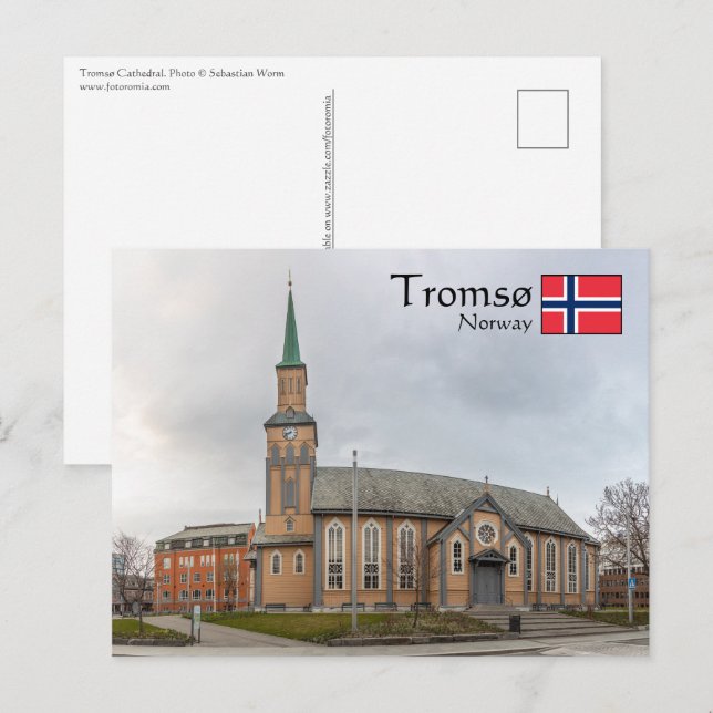 Tromsø Norge Vykort (Fram/baksida)