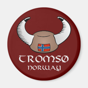 Tromso norgeViking hatt Magnet