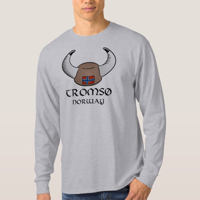 Tromso norgeViking hatt T Shirt (Framsida)