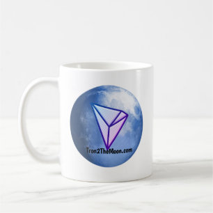 Tron2månen för Fläkt av Tron Cryptocurrency Kaffemugg