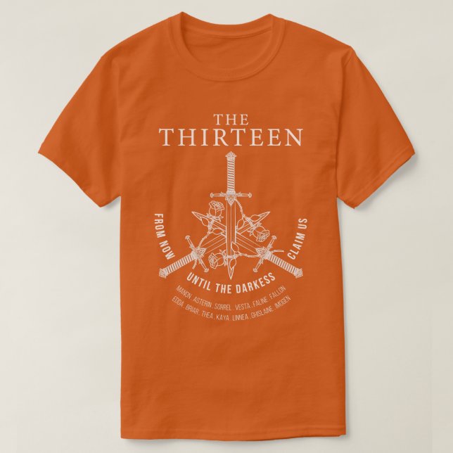 Tron av glas De tretton Manon Blackbeak T Shirt (Design framsida)