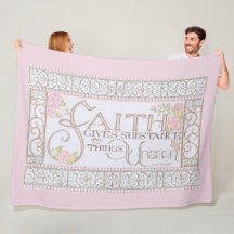 TRON GIVER ÄMNE Flyblanket (Rosa)