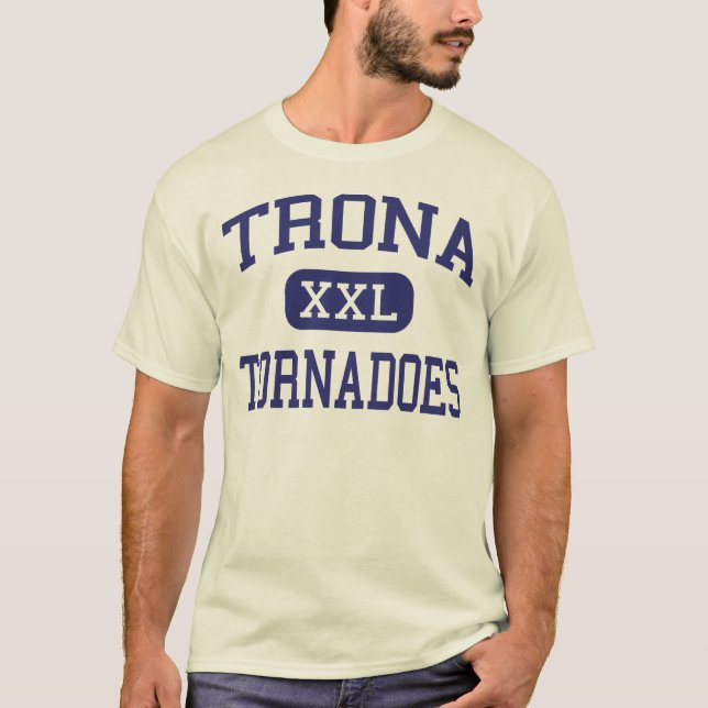 Trona - tornadon - högstadium - Trona Kalifornien T-shirt (Framsida)