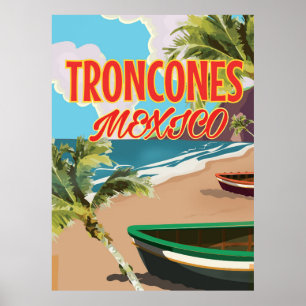 Troncones Beach Mexico-reseaffär Poster