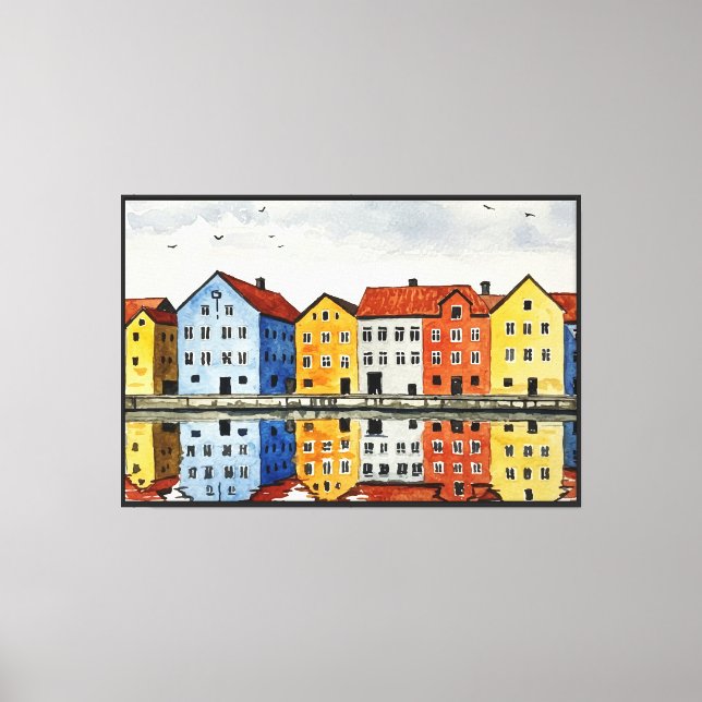 Trondheim Canvastryck (Framsida)