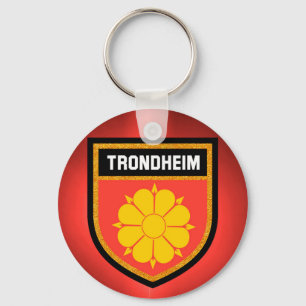 Trondheim Flagga Nyckelring