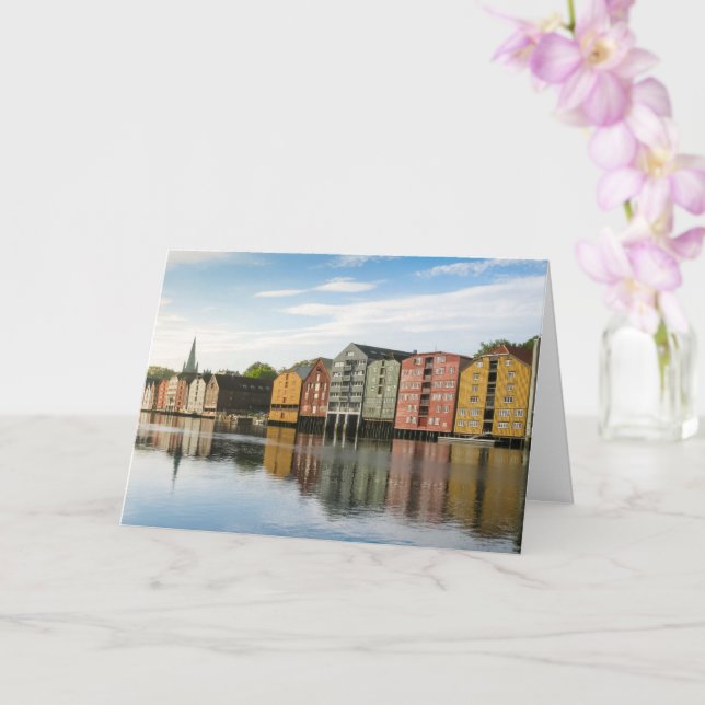 Trondheim Houses Norge Kort (Orkide)