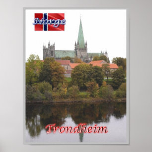 Trondheim - Nidarosdome - Norge - Poster