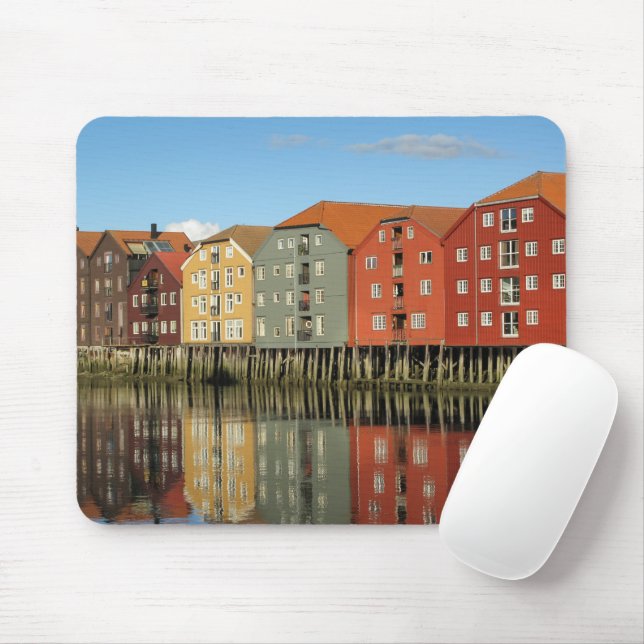 Trondheim Norge-kort Musmatta (Med mus)