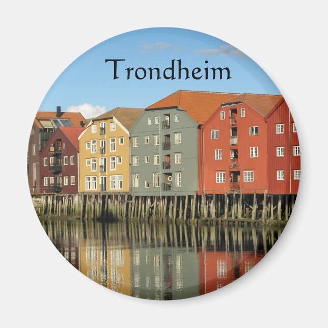 Trondheim Norge Magnet (Framsidan)