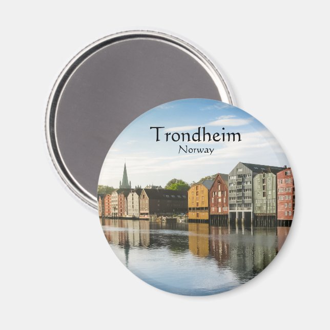 Trondheim Norge Magnet (Front/Back)