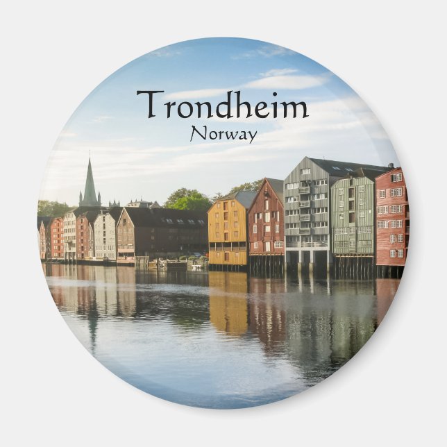 Trondheim Norge Magnet (Framsidan)