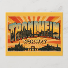 Trondheim Norge Nidarosdomen Vykort