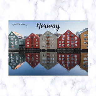 Trondheim Norge Postcard Vykort