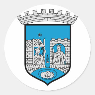 Trondheim, Norge Runt Klistermärke