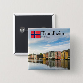 Trondheim Norge Souvenir Knapp