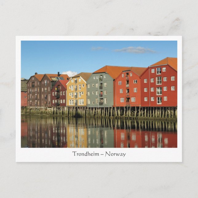 Trondheim Norge Vykort (Framsida)