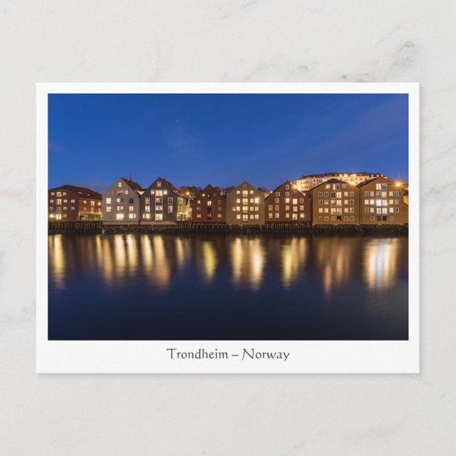 Trondheim Norge Vykort (Framsida)