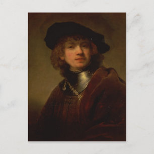 Tronie' of a Young Man with Gorget and Beret Vykort