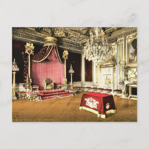 Tronrummet, Fontainebleau Palace, Frankrike clas Vykort