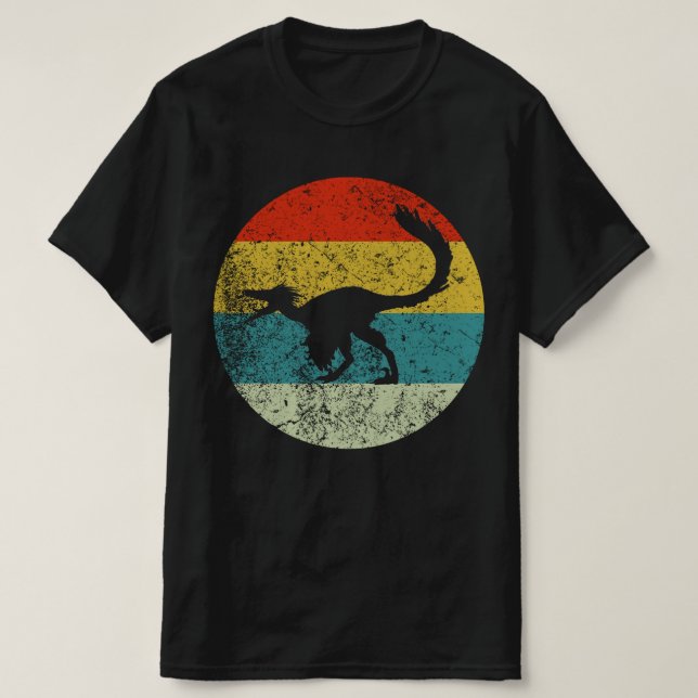Troodon-vintage silhouette 70s t shirt (Design framsida)
