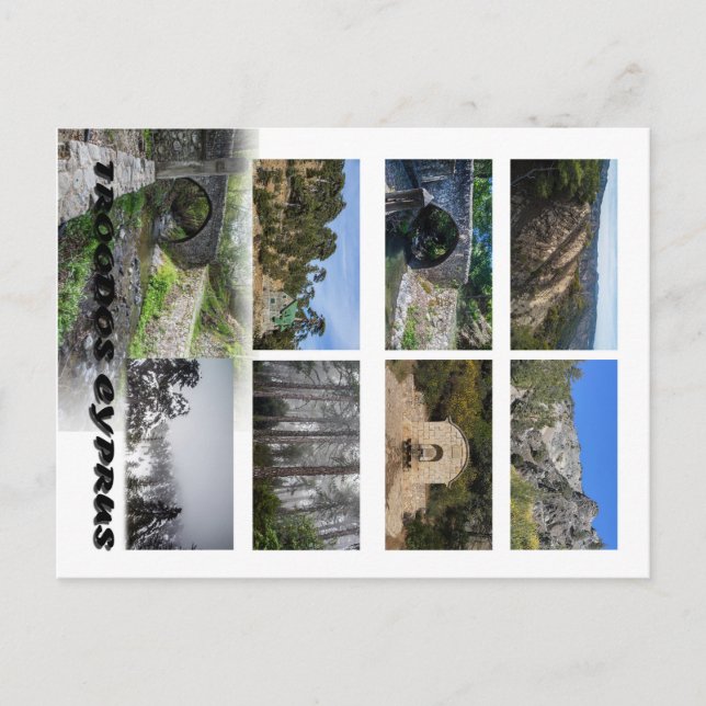 Troodos Cyprus Postcard Vykort (Framsida)