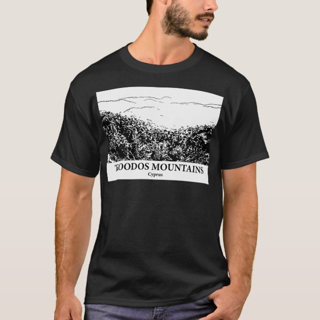 Troodosbergen - Cypern Aktivt T Shirt (Framsida)