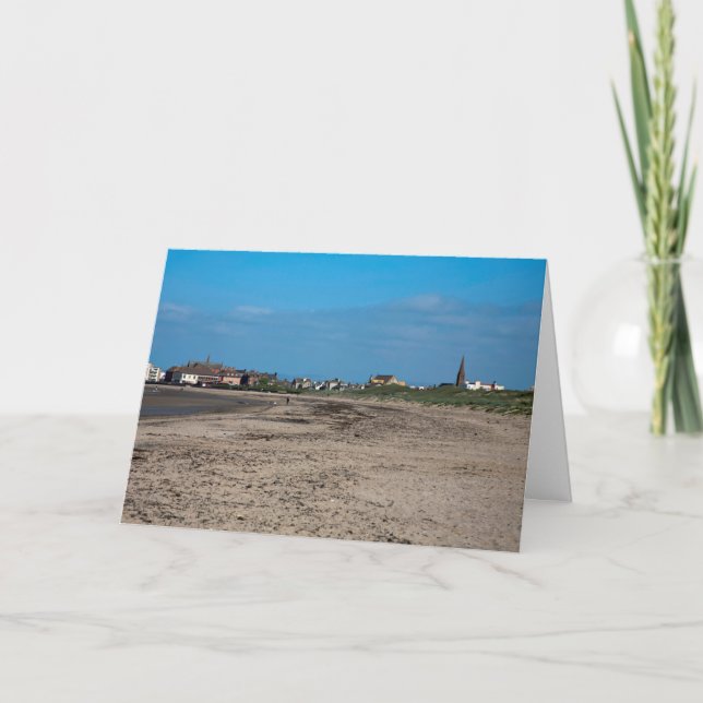 Troon Beach Scotland Postcard Kort (Framsida)