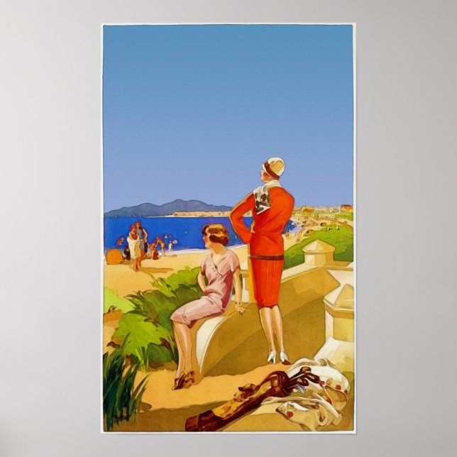 Troon Golf Watercolor Print Poster (Framsidan)
