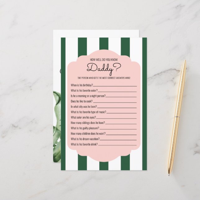 Troop Beverly Backe Theme Baby Shower Game (Fram/Back In Situ)