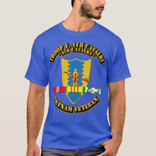 Troop F 4th Cavalry w SVC Rosett band T Shirt