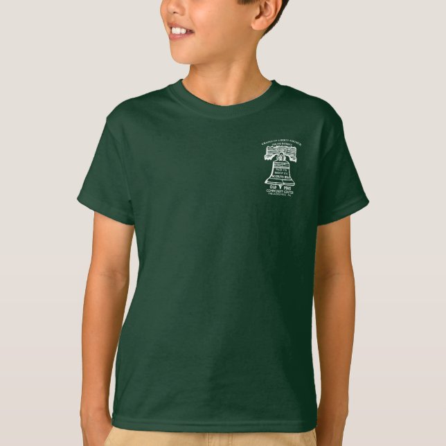Troop Youth Back Logo Green Shirt T Shirt (Framsida)