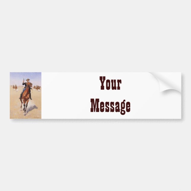 Trooper by Frederic Remington Bildekal (Framsidan)