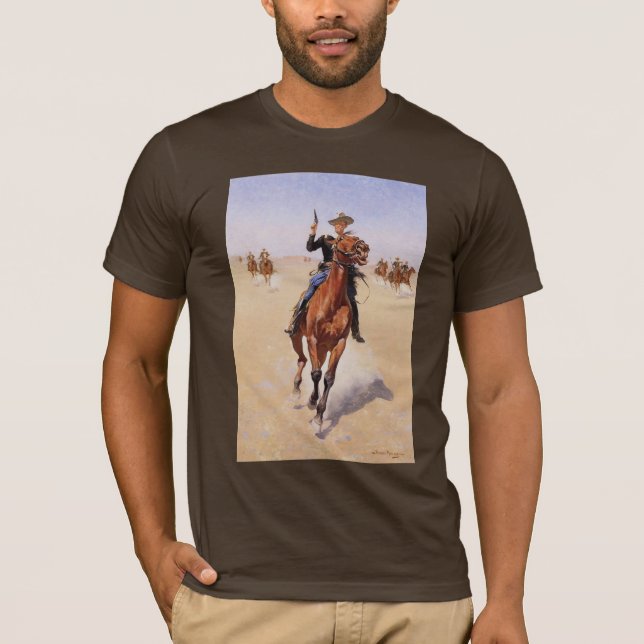 Trooper by Frederic Remington T-shirt (Framsida)