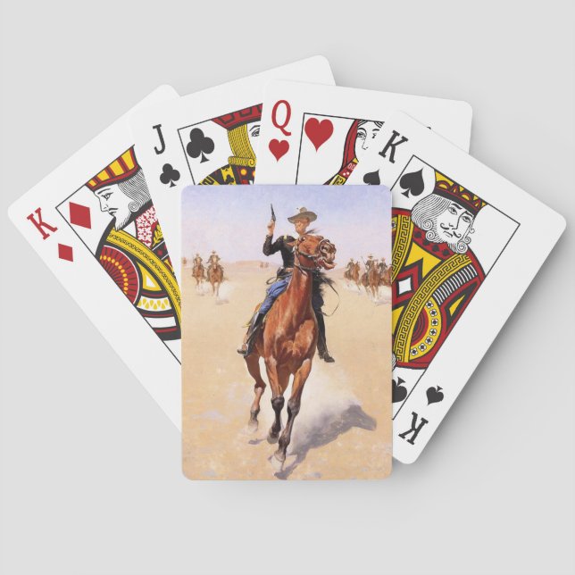 Trooper of the Plains (Cowboy Horse Rider) Casinokort (Baksidan)
