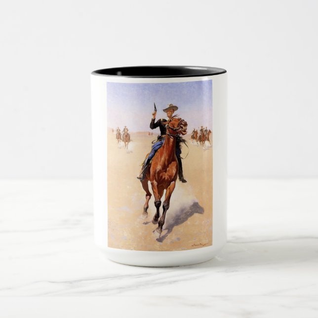 Trooper of the Plains (Cowboy Horse Rider) Mugg (Center)