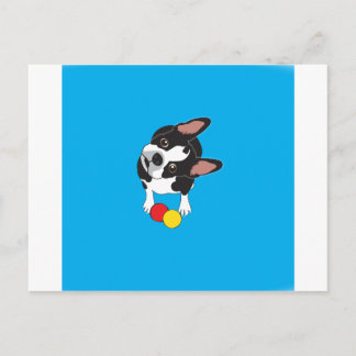 Trooper the Boston Terrier Vykort