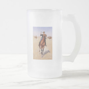 Trooperen av Frederic Remington Frostat Ölglas