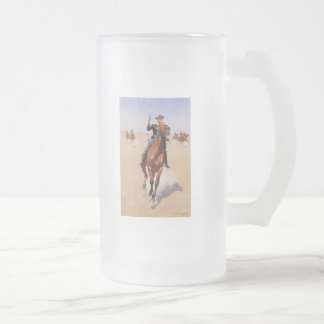Trooperen av Frederic Remington Frostat Ölglas