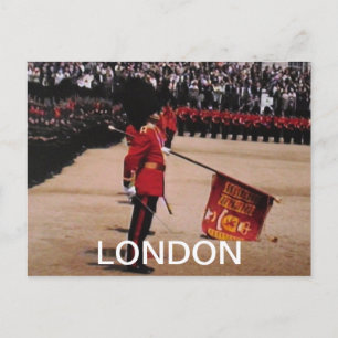 Trooping the Färg London UK vycard Vykort