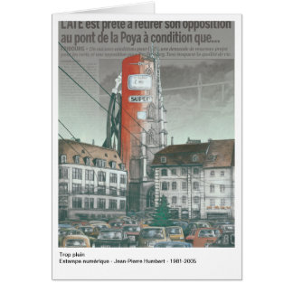 Trop plein hälsningskort