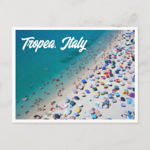 Tropea Italien Aerial Beach Photo Postcard Vykort