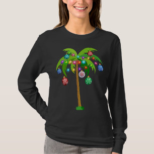 Tropen Ljus Handflatan Träd Funny Hawaii Beach T Shirt