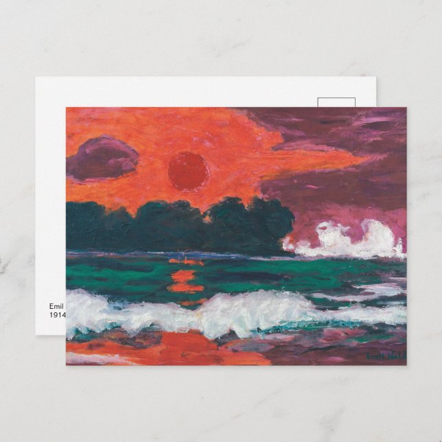 Tropensonne | Emil Nolde | Vykort (Fram/baksida)