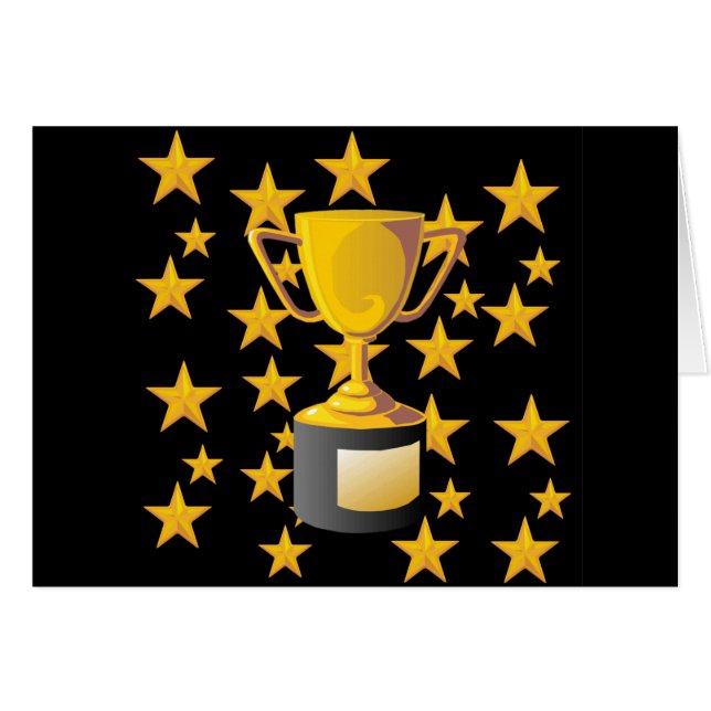 TROPHIES HÄLSNINGSKORT (Framsidan Horizontal)