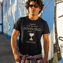 Trophy för bästa pojkvän t shirt
