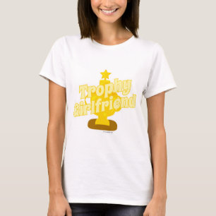 Trophy Girlkompis Cheeky Humor Motto Tecknad Tröja