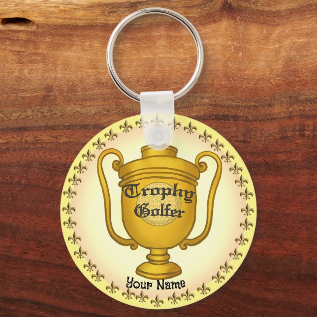 Trophy Golfer golf Nyckelring (Framsida)